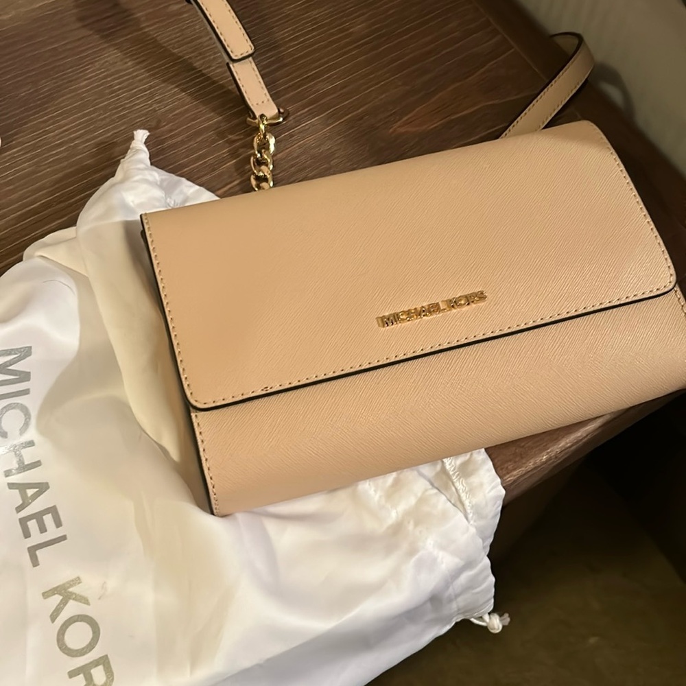 NWOT Michael Kors Beige Crossbody